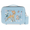 BEAUTY CASE DA VIAGGIO ABS BAMBI BEFORE THE BLOOM DISNEY ORIGINAL VALIGIA29X21X15CM TRACOLLA+FASCIA AGGANCIO PER TROLLEY