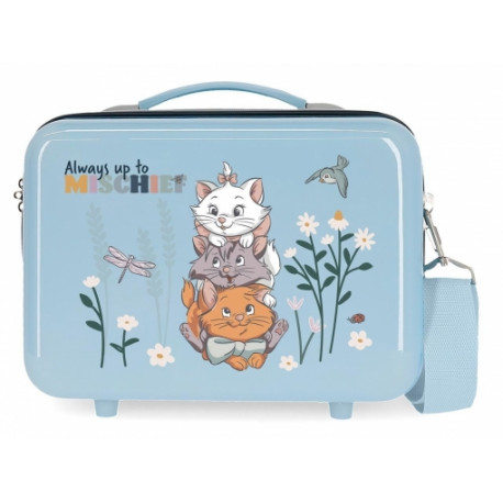 BEAUTY CASE DA VIAGGIO ABS ARISTOGATTI BEFORE THE BLOOM DISNEY ORIGINAL  VALIGIA 29X21X15CM FASCIA AGGANCIO PER TROLLEY - Parole e Pensieri