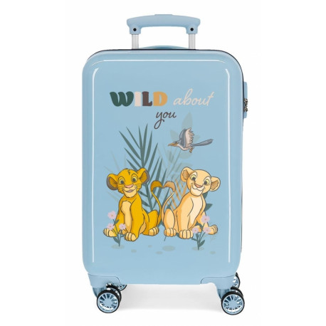 TROLLEY DA VIAGGIO RE LEONE DISNEY RIGIDO ABS4RUOTE 37X55X20CM VALIGIA  BAGAGLIO A MANO IL RE DELLA GIUNGLA CHIUS.A COMB. - Parole e Pensieri