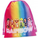 ZAINO COULISSE RAINBOW HIGH ORIGINAL MGA COLLECTTHERAINBOW SACCA MULTICOLOR LUCIDA 42X32CM PANINI ACCESSORI ITALY