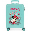 TROLLEY DA VIAGGIO MINNIE"S SWEET DISNEY RIGIDO ABS4RUOTE 37X55X20CM VALIGIA BAGAGLIO A MANO TOPOLINA CHIUS.A COMB.