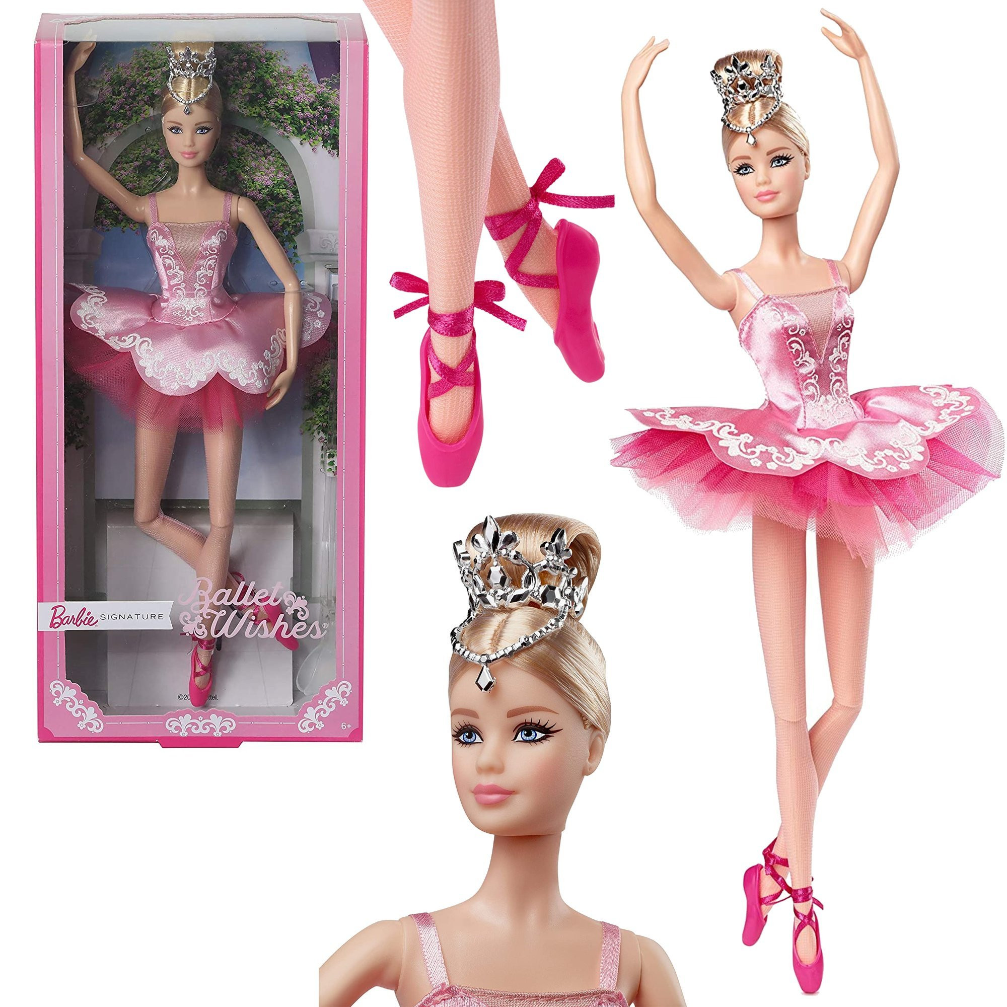 Barbie Ballerina Bambola Afroamericana, Con Tutù E Scarpette Da Ballo, Braccia In Posa, Per Bambine 3+ Anni, Modello GJL61
