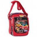 TRACOLLINA CARS NEON DISNEY ROSSA CON STAMPA SU PATELLA 14X18X8CM.60%PES 40%PVC.