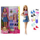 SET BARBIE BAMBOLINA BARBIE E IL SUO GUARDAROBA CON TANTI ACCESSORI MULTICOLOR BARBIE CAPELLI BIONDI ORIGINAL MATTEL