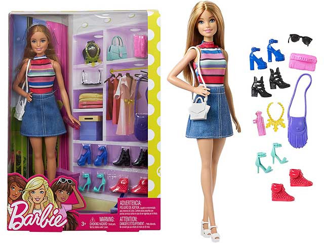 Guardaroba di Barbie con abiti e accessori - Mattel