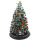 CARILLON ALBERO DI NATALE IN MOVIMENTO CON LUCI E SUONI MELODIE NATALIZIE35X20X20CM CAVO USB INCLUSO FUNZIONA A BATTERIE