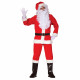 VESTITO BABBO NATALE TG.L COSTUME SANTA CLAUS LUSSO 8PZ.CAPPELLO PARRUCCA BARBA S.CIGLIA CINTA GIACCA C.STIVALI PANTALON