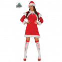 VESTITO DONNA BABBO NATALE ADULTA TAGLIA UNICA COMPLETO DI CAPPELLO ALTYA QUALITA