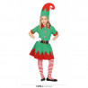 COSTUME ELFA BABY 10/12 ANNI VESTITO CINTURA E CAPPELLO PER TRAVESTIMENTI DI NATALE RECITE NATALIZIE SCUOLA NO ACCESSORI