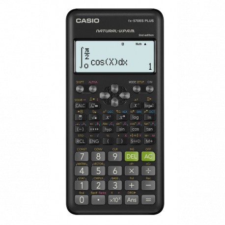 CALCOLATRICE SCIENTIFICA CASIO FX-570 ES PLUS SECONDA EDIZIONE 417 FUNZIONI A BATTERIA FA EQUAZIONI