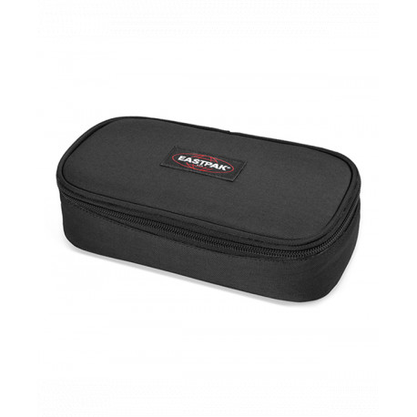 ASTUCCIO OVALE NERO XL PORTAPENNE 1 ZIP CON PATTINA E TASCA INTERNA CON ZIP 22X11X6CM BUILT TO RESISTENT EASTPAK U.S.A.