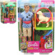 BAMBOLA KEN DOMATORE DI CANI BARBIE YOU CAN BE KEN 30CM PLAYSET BAMBOLO+ ACCESSORI E ANIMALI 3+ANNI MATTEL