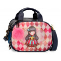 NECESSER 3 ZIP GORJUSS FRIENDS MOON BUTTONS BEAUTY CASE DA VIAGGIO CON TRACOLLA 28X21X19CM SANTORO LONDON ORIGINAL