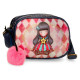 BORSA 2 ZIP A TRACOLLA MOON BUTTONS GORJUSS SANTORO LONDON ORIGINAL 23X17X8CM TASCA POSTERIORE CON ZIP