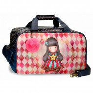 BORSA DA VIAGGIO CON TRACOLLA MOON BUTTONS GORJUSS SANTORO LONDON ORIGINAL 45X25X25CM UTILE PER PALESTRA E PISCINA