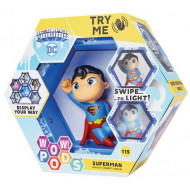 FIGURA LUMINOSA 13X15CM SUPER MAN MARVEL 115 TRY ME SWIPE TO LIGHT! WOW POODS DISPLAY YOUR WAY CON LIBRICINO ISTRUZIONI