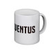 TAZZA MUG COLAZIONE IN CERAMICA 9,5X8CM CON SCATOLA FC JUVENTUS ORIGINAL NUOVO LOGO BIANCA SCRITTE NERE PROD.UFFICIALE