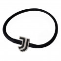 BRACCIALE FC JUVENTUS IN SILICONE NERO LOGO SAGOMATO IN ACCIAIO SCATOLATO PRODOTTO UFFICIALE GIEMME TORINO MADE IN ITALY