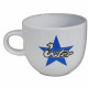 TAZZA MUG DA COLAZIONE FC INTERNAZIONALE BIANCA IN CERAMICA 14X9X10CM INTER 1908 C/SCATOLA PRODOTTO UFFICIALE ITALY