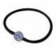 BRACCIALE FC INTERNAZIONALE SILICONE NERO PIASTRINA ACCIAIO CON LOGO SCATOLATO PRODOTTO UFFICIALE GIEMME TORINO ITALY