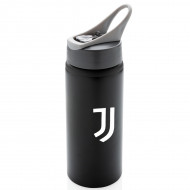 BORRACCIA IN ALLUMINIO FC JUVENTUS 650ML NERA TAPPO GRIGIO CON LOGO FINO ALLA FINE OFFICIAL PRODUCT GIEMME TORINO ITALY