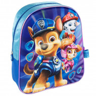 ZAINO ASILO E TEMPO LIBERO PAW PATROL THE MOVIE 3D MULTICOLOR 31X25X10CM 1 ZIP TASCA PORTA BORRACCIA ORIGINAL NIKELODEON