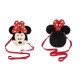 BORSETTA PELUCHE A TRACOLLINA 1 ZIP PORTAMONETE 19X21X6CM MINNIE MOUSE DISNEY ORIGINAL TOPOLINA CERDÀ