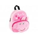 ZAINO ASILO PEPPA PIG 3D MORBIDO ORIGINAL 8X19X22CM ROSA 1ZIP +TASCA CON ZIP PEPPA PIG A RILIEVO CERDÀ ORIGINAL CERDÀ