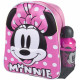 ZAINO ASILO MINNIE MOUSE DISNEY 3D ORIGINAL 31X25X11CM CON BORRACCIA ALLUMINIO 500ML ZAINETTO TOPOLINA CERDÀ ORIGINAL