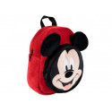 ZAINO ASILO MICKEY MOUSE MORBIDO ROSSO 29X24X9CM 1 ZIP TOPOLINA DISNEY ORIGINAL