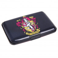 PORTA CARTE DI CREDITO RIGIDO HARRY POTTER GRYFFINDOR 11X7X1,7CM NERO E ROSSO 6 SCOMPARTI WIZARDING WORLD CERDÀ