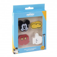 SET 4 TOPPER GOMME SAGOMATE PER MATITA MICKEY MOUSE DISNEY ORIGINAL GOMMA ADATTABILE A MATITE E PENNE DA CERDÀ ESPANA