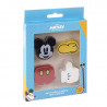 SET 4 TOPPER GOMME SAGOMATE PER MATITA MICKEY MOUSE DISNEY ORIGINAL GOMMA ADATTABILE A MATITE E PENNE DA CERDÀ ESPANA