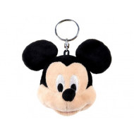 PELUCHE PORTACHIAVI TESTONE MICKEY MOUSE DISNEY ORIGINAL 10X10CM PORTACHIAVI PUPAZZO MORBIDO TOPOLINO CERDÀ