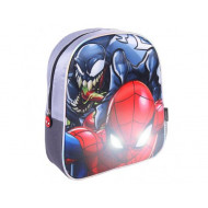 ZAINO ASILO SPIDER MAN 3D OCCHI CON LUCI LED ORIGINAL MARVEL 31X25X11CM STAMPA SUPER EROE UOMO RAGNO CERDÀ ORIGINAL