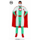 COSTUME CARNEVALE SUPER DOTTORE TG.L VESTITO SUPEREROE SUPER INFERMIERE MANTELLO CAMICE TUTA MUSCOLOSA MASK NO ACCESSOR