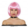 PARRUCCA ROSA MEDIA LUNGHEZZA A CASCHETTO MELENA PINK BOB PER TRAVESTIMENTI DI CARNEVALE SCENE E SPETTACOLI VARI