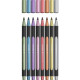 ASTUCCIO 8 PENNARELLI METALLIZZATI METALLIC LINER 020 PAINT-LT- 1-2MM 8 COLORI ASSORTITI MAKERSLINE SCHNEIDER GERMANY
