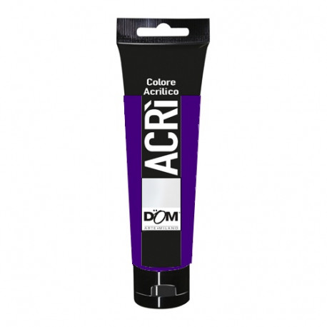 ACRÌ COLORE ACRILICO BLU OLTREMARE 100 ML PITTURA ACRILICA PRONTA USARE SU TELA LEGNO CARTA VETRO ECC.DOM ARTE MILANO