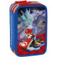 ASTUCCIO SCUOLA 3 ZIP A LIBRO MARIOKART45PZ PENNA FRXION COLORI GIOTTO+ACCESSORI SUPERMARIO NINTENDO PANINI SCUOLA ITALY