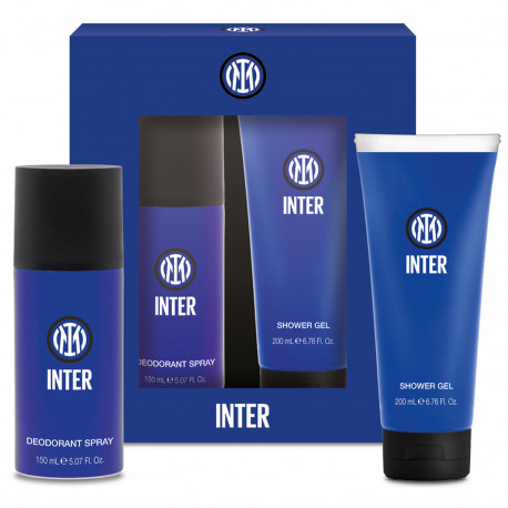 COFANETTO REGALO FC INTERNAZIONALE DEODORANTE SPRAY 150ML + SHOWER GEL 200ML C/SCATOLA PRODOTTO UFFICIALE