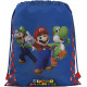 ZAINO COULISSE SUPERMARIO OFFICIAL NINTENDO SACCA CON SPALACCI E TASCA LATERALE CON ZIP 42X35CM DA PANINI SCUOLA ITALY