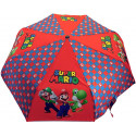 OMBRELLO PIEGHEVOLE SUPERMARIO OFFICIAL NINTENDO BLU E ROSSO CON COPRI OMBRELLO TOP QUALITY DA PANINI SCUOLA ITALY