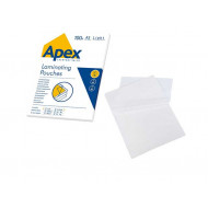 CONFEZIONE 100 POUCHES PER PLASTIFICARE A3 GRANDI 303X426MM 75/80 MICRON LEONARDI APEX LAMINATING FOGLI PLASTIFICAZIONE