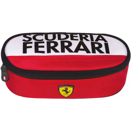 ASTUCCIO OVALE ORGANIZZATO FERRARI KIDS ORIGINAL 1 ZIP PORTAPENNE VUOTO SCUDERIA FERRARI DA PANINI SCUOLA ITALY