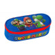 ASTUCCIO SCUOLA OVALE ORGANIZZATO SUPERMARIO BLU E ROSSO 23X7X9CM 1 ZIP OFFICIAL NINTENDO DA PANINI SCUOLA ITALY