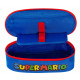 ASTUCCIO SCUOLA OVALE ORGANIZZATO SUPERMARIO BLU E ROSSO 23X7X9CM 1 ZIP OFFICIAL NINTENDO DA PANINI SCUOLA ITALY