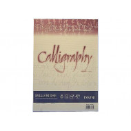 RISMA A4 50 FOGLI CARTONCINO DI PREGIO CALLIGRAFY MILLERIGHE AVORIO 02 INK JET 200GR.MQ. 210X297MM FAVINI MADE IN ITALY