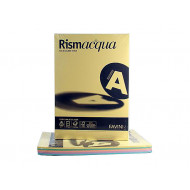 RISMACQUA CARTA 125 FOGLI A3 80GR.29,7X42CM MIX 5 COLORI TENUI INK JET COPIER LASER ALTA QUALITÀ FAVINI MADE IN ITALY