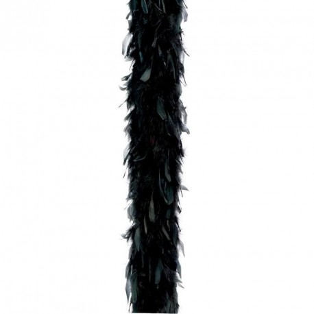 BOA PIUME NERO 180CM.40GR.